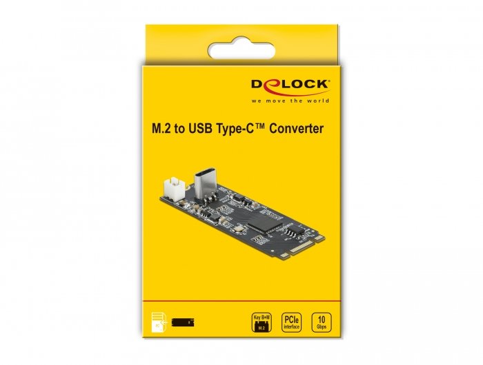 Konverter M.2 Key B+M Stecker Zu Usb Type-C Buchse