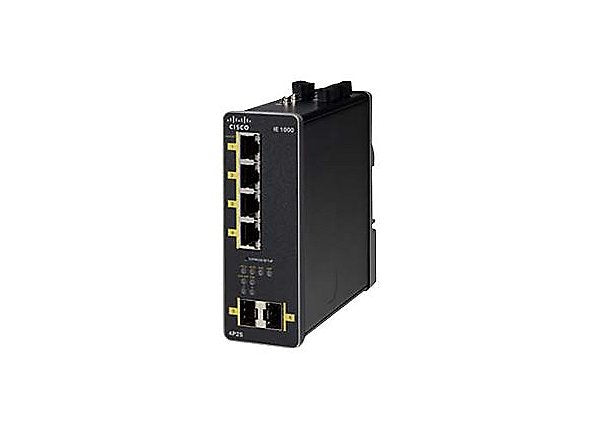Cisco Ie 1000-4p2s-Lm Gestionado Gigabit Ethernet (10/100/1000) Negro Energía Sobre Ethernet (Poe)
