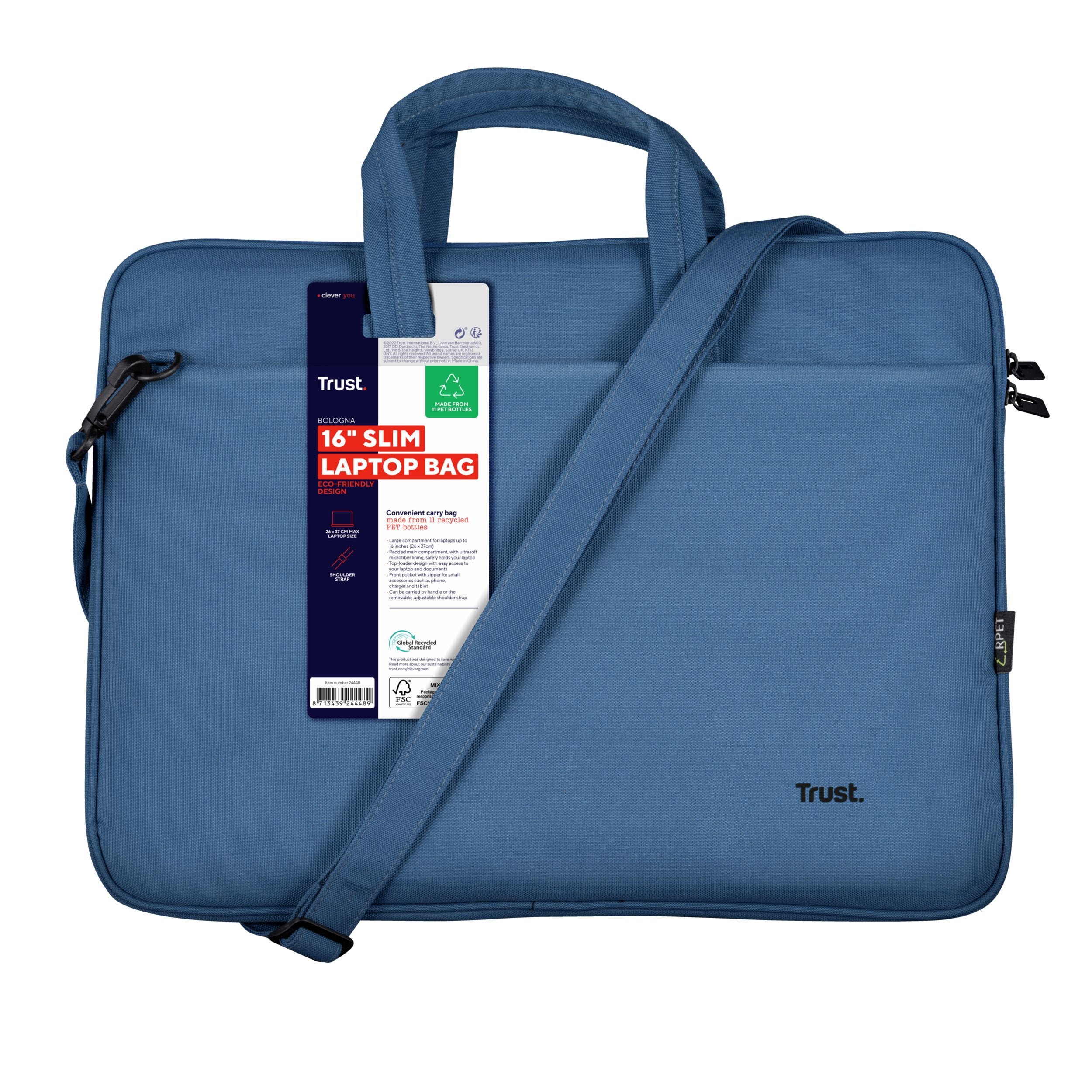 EAN 8713439244489 - Trust Bologna 40,6 cm (16") Maletín Azul imagen 7