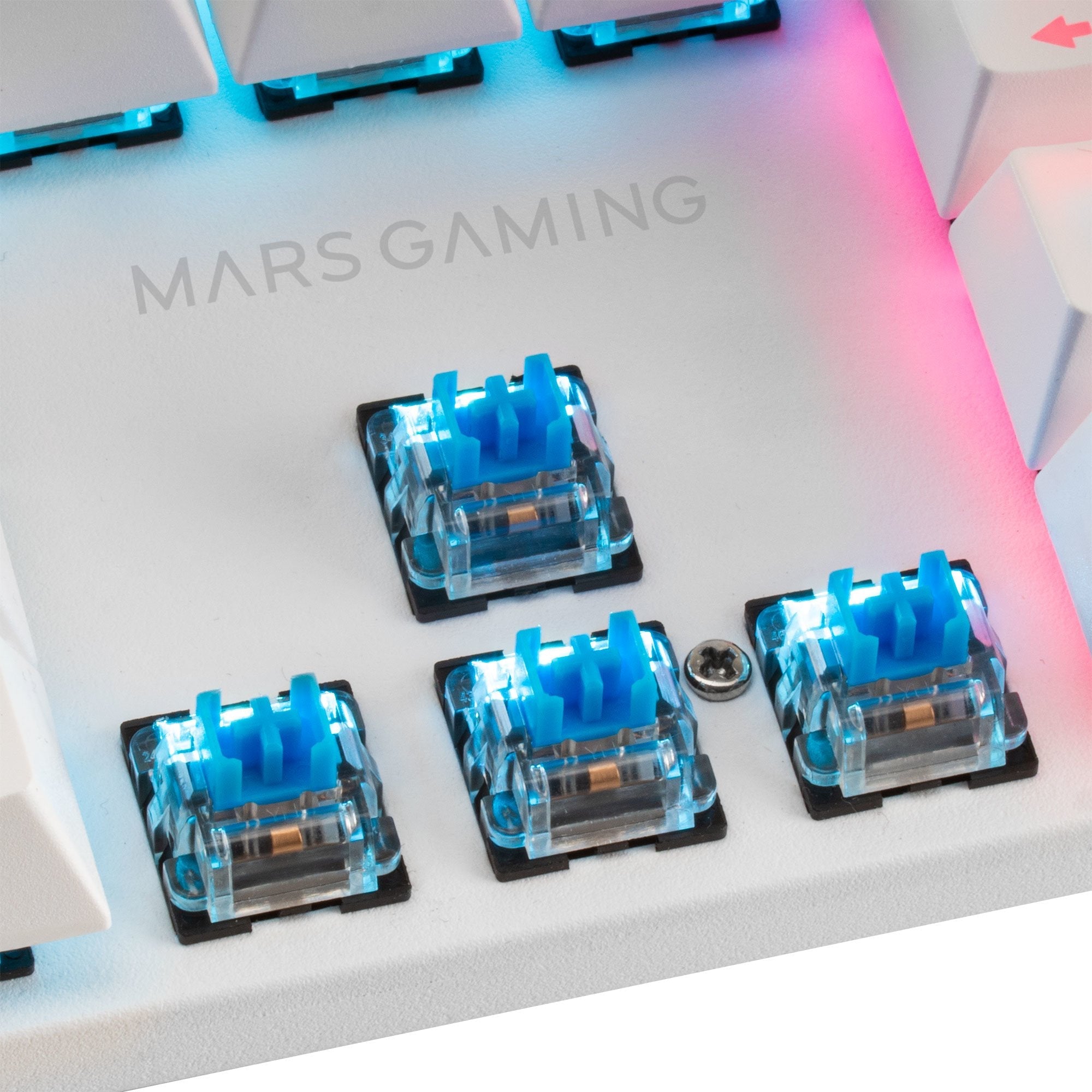 Mars Gaming Mk422 Teclado Gaming Mecanico - Switches Antipolvo - Iluminacion Rgb - Teclas Doble Inyeccion -