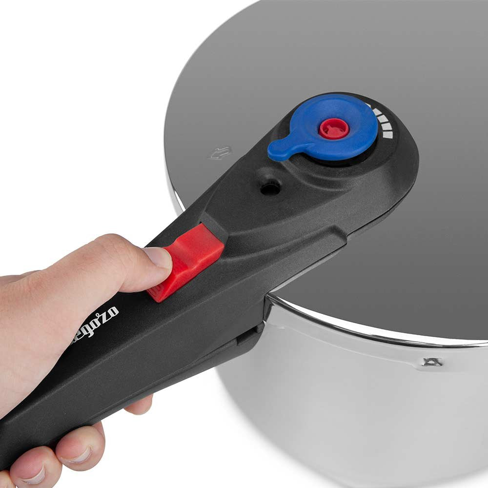 Orbegozo Hp 6006 Olla Super Rapida - Capacidad 6 Litros - Cinco Sistemas De Seguridad - Fondo Termo Difusor - Apto Para