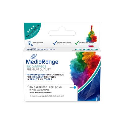 Tinta Mediarange Hp Nr 655 Con Chip Cyan