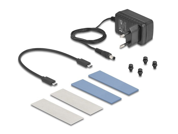 Delock 42027 Caja Externa Usb 20 Gbps Para 2 X Ssd M.2 Nvme Pcie Con Usb Type-C Hembra Y Función De Clonación