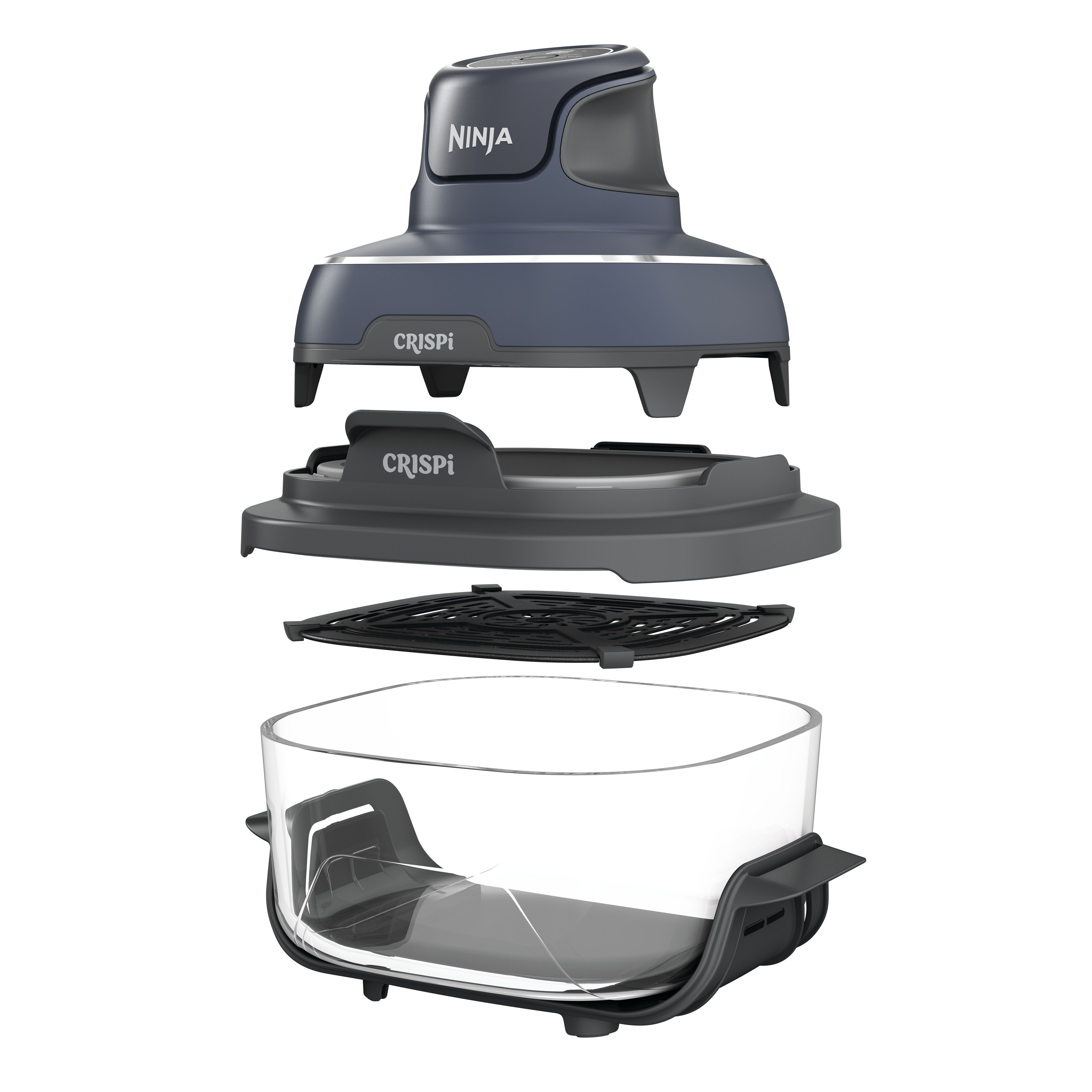 EAN 0622356307741 - Ninja CRISPi Sencillo 3,8 L 1700 W Freidora de aire caliente Azul, Gris, Transparente imagen 2