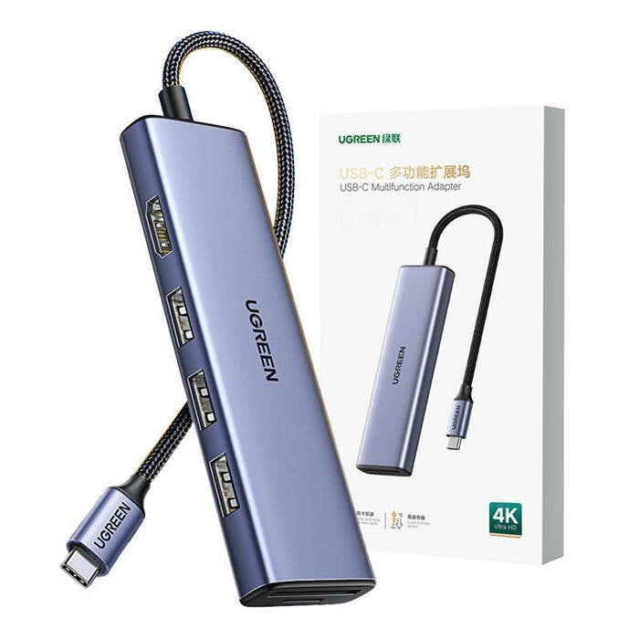EAN 6941876212620 - Ugreen 20956A hub de interfaz USB Tipo C 5000 Mbit/s Plata imagen 3