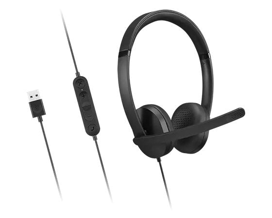 Auriculares Lenovo 4xd1p83425 Alámbrico Usb Tipo A Negro