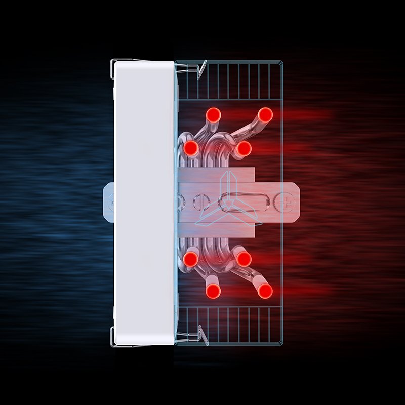 K Jonsbo Cr-1000 Evo Rgb Cpu Disipador, 120mm - Blanco