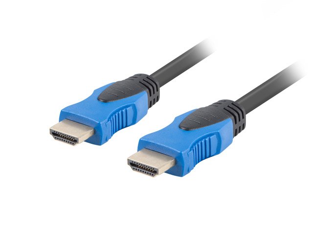 Lanberg Cable Hdmi Ca-Hdmi-20cu-0030-Bk Conectores Macho/Macho Chapados En Oro Resolucion Hasta 3840*2160 3 Metros Negro