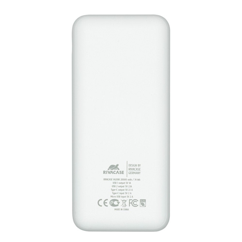 EAN 4260709010748 - Rivacase VA2081 batería externa Polímero de litio 20000 mAh Blanco imagen 3