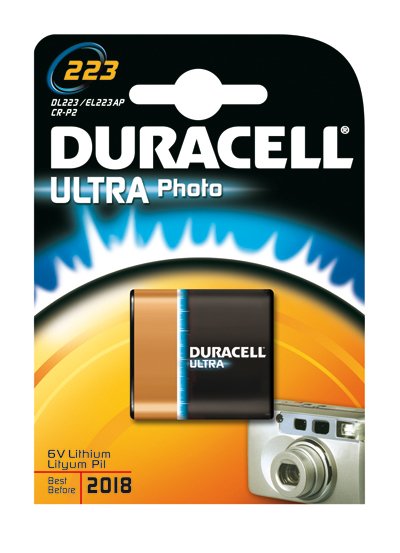 Duracell Pila De Petaca Ultra Photo 223, Oxido De NaQuel (Niox), , 6 V, 1 Pieza(S), 6v, 45 Mm
