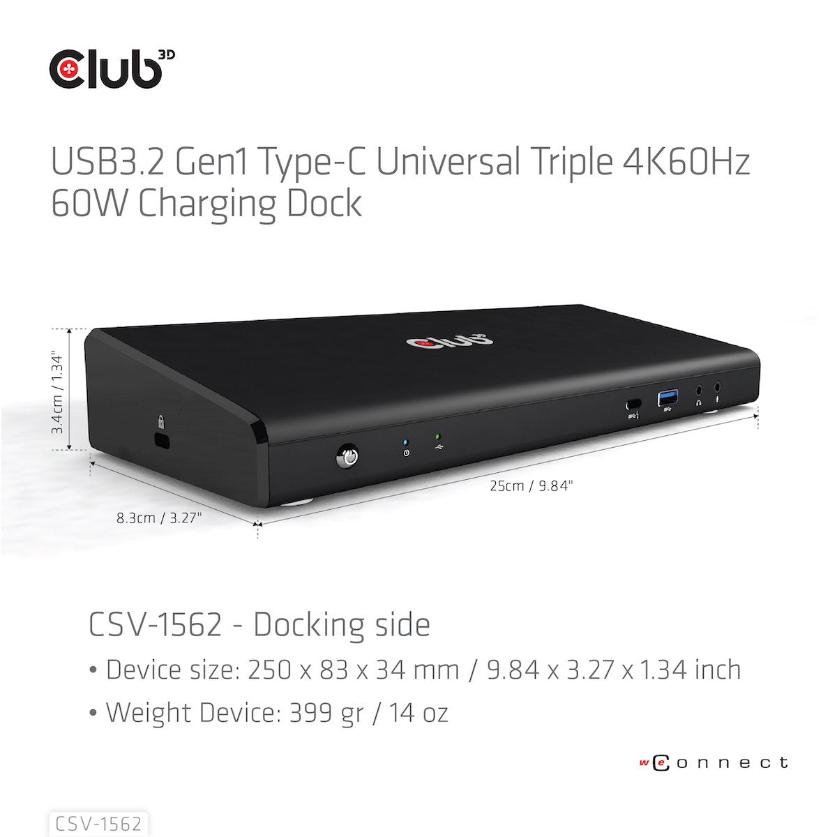 EAN 8719214471293 - CLUB3D CSV-1562 base para portátil y replicador de puertos Acoplamiento USB 3.2 Gen 1 (3.1 Gen 1) Type-C imagen 15