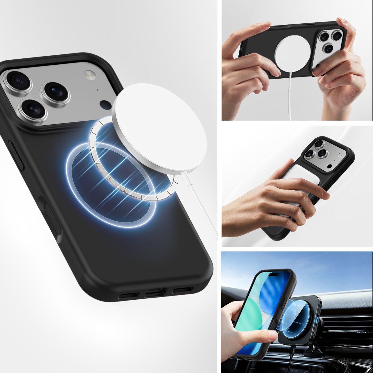 4smarts Funda De Silicona Cupertino Para Apple Iphone 17 Pro Magsafe-Kompatibel