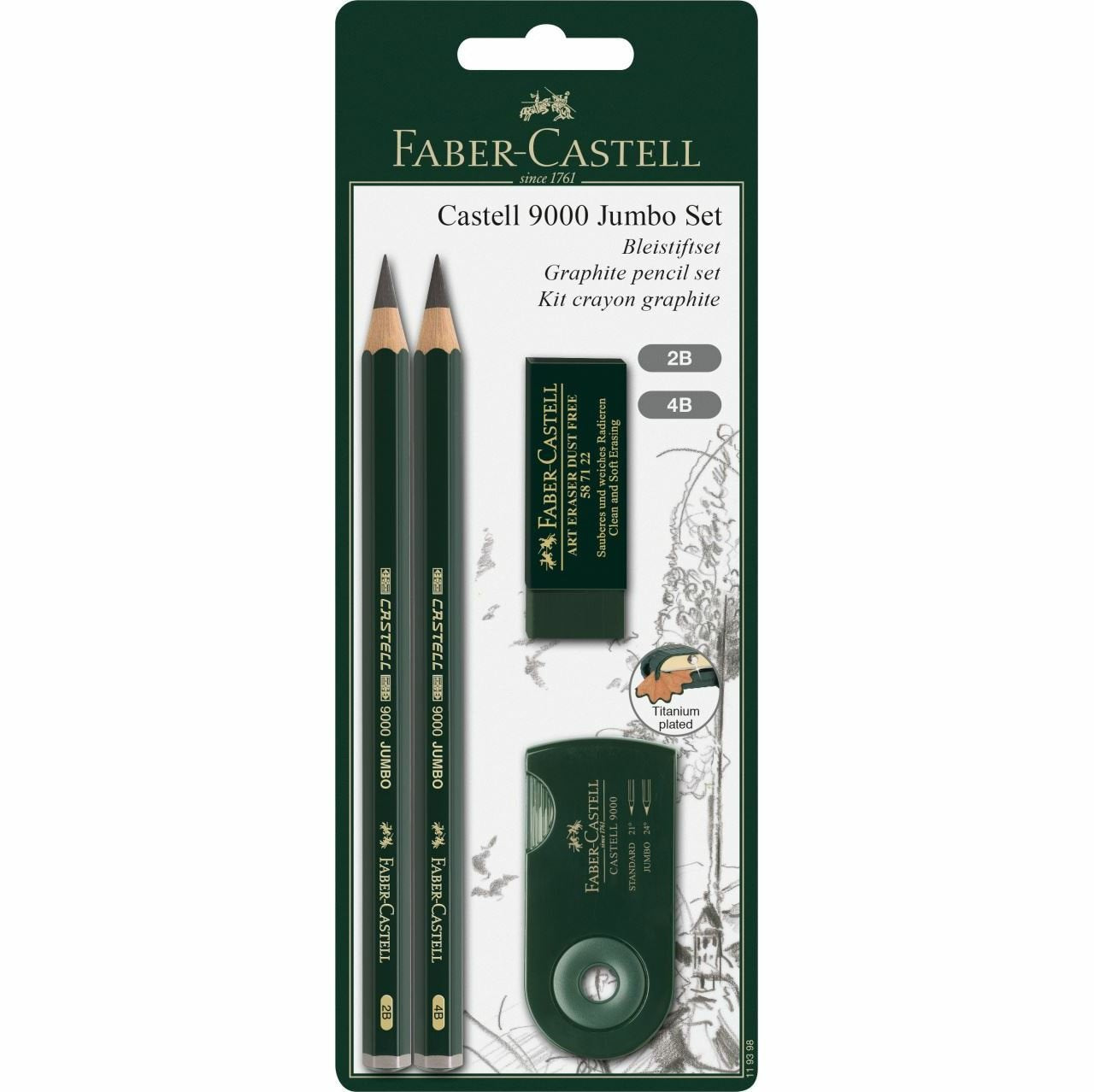 EAN 4005401193982 - Faber-Castell 119398 lápiz de grafito Multi 2 pieza(s) imagen 1