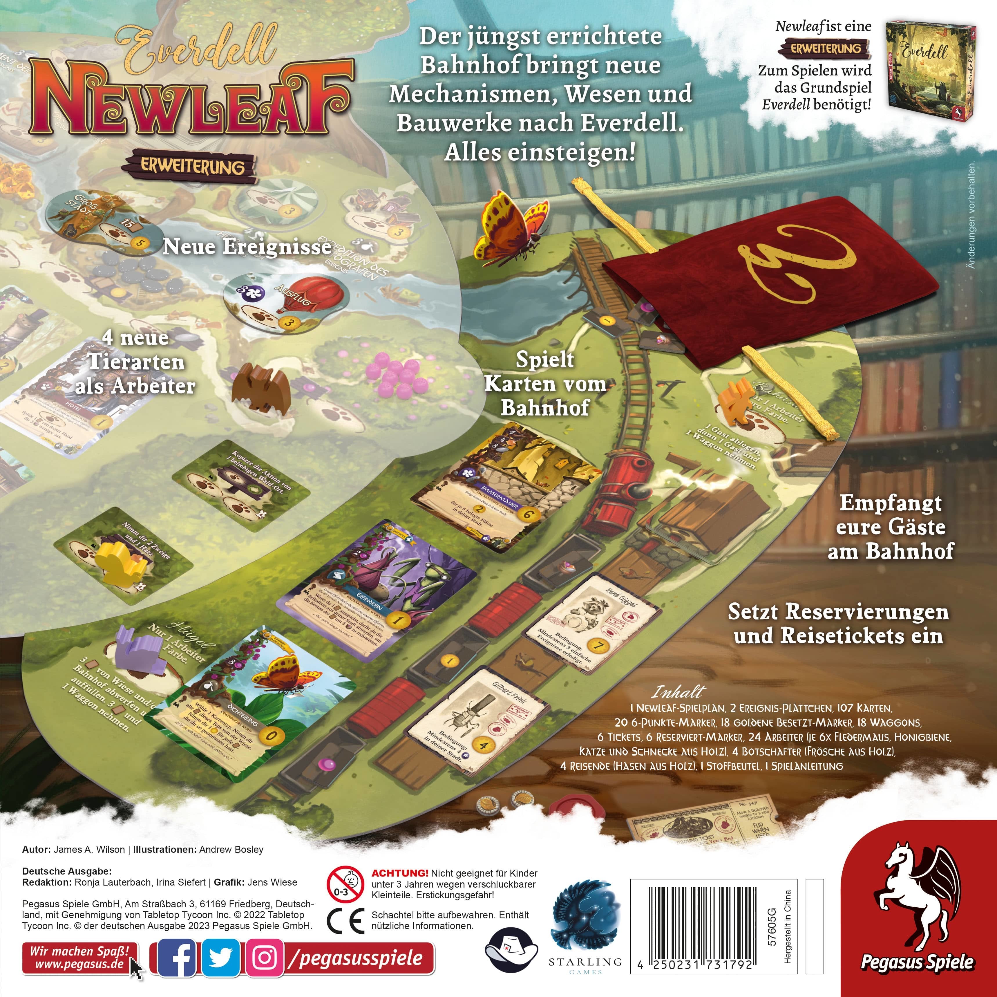Pegasus Everdell: Newleaf, Extensión Del Juego De Mesa 57605g