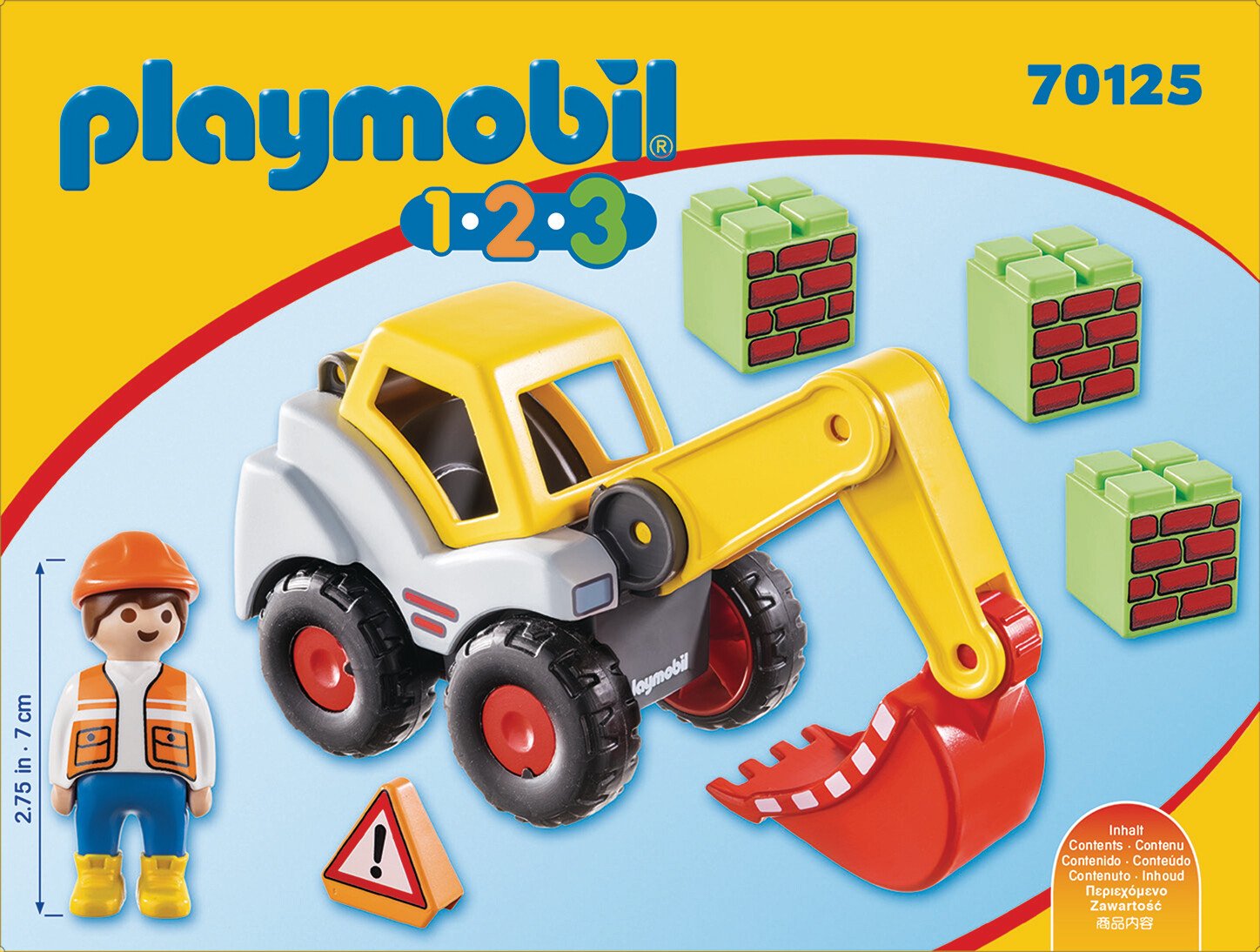 Playmobil 1.2.3 Pala Excavadora