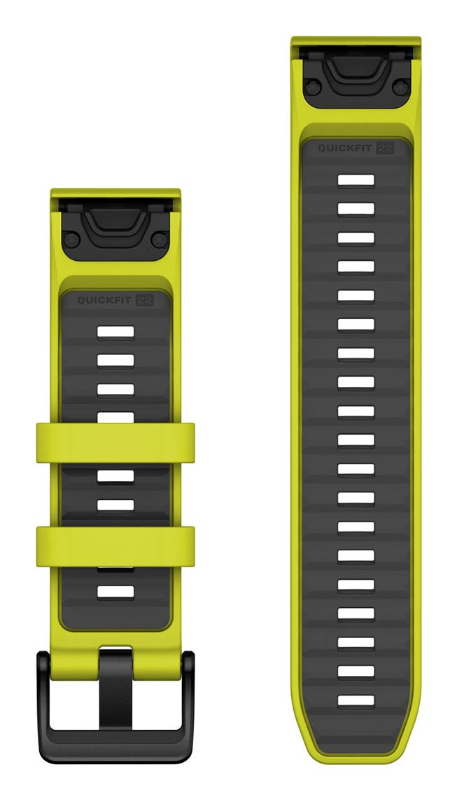 Garmin Ersatzarmband Quickfit 22mm Silikon Amp Amarillo Graphit