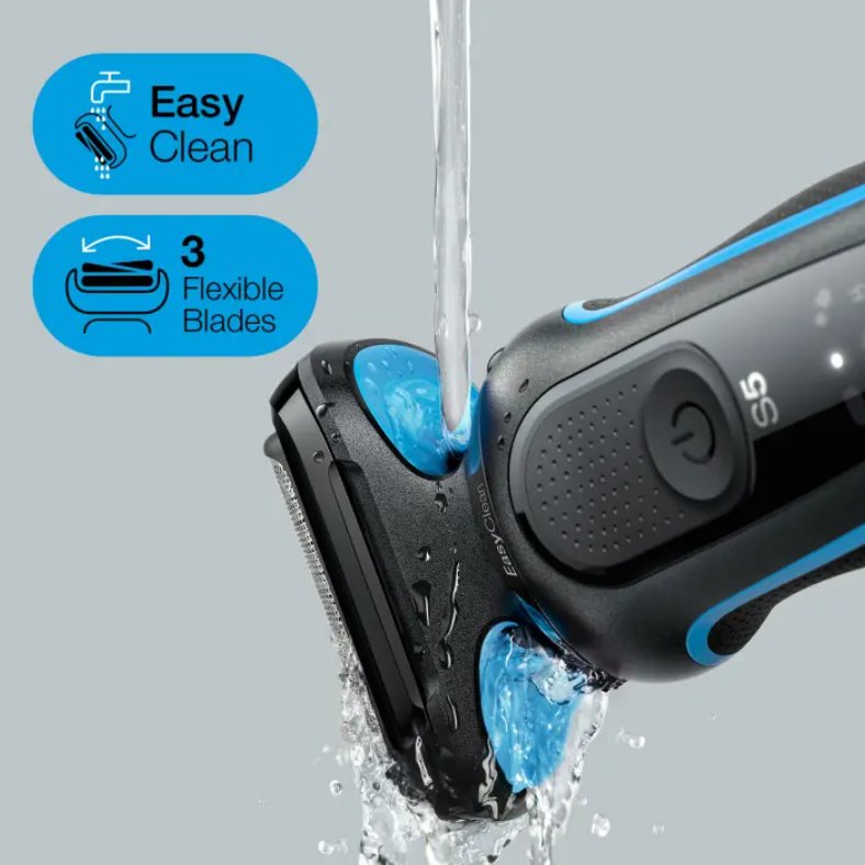 Máquina De Afeitar Braun Series 5 - 51-B1820s Negro/Azul
