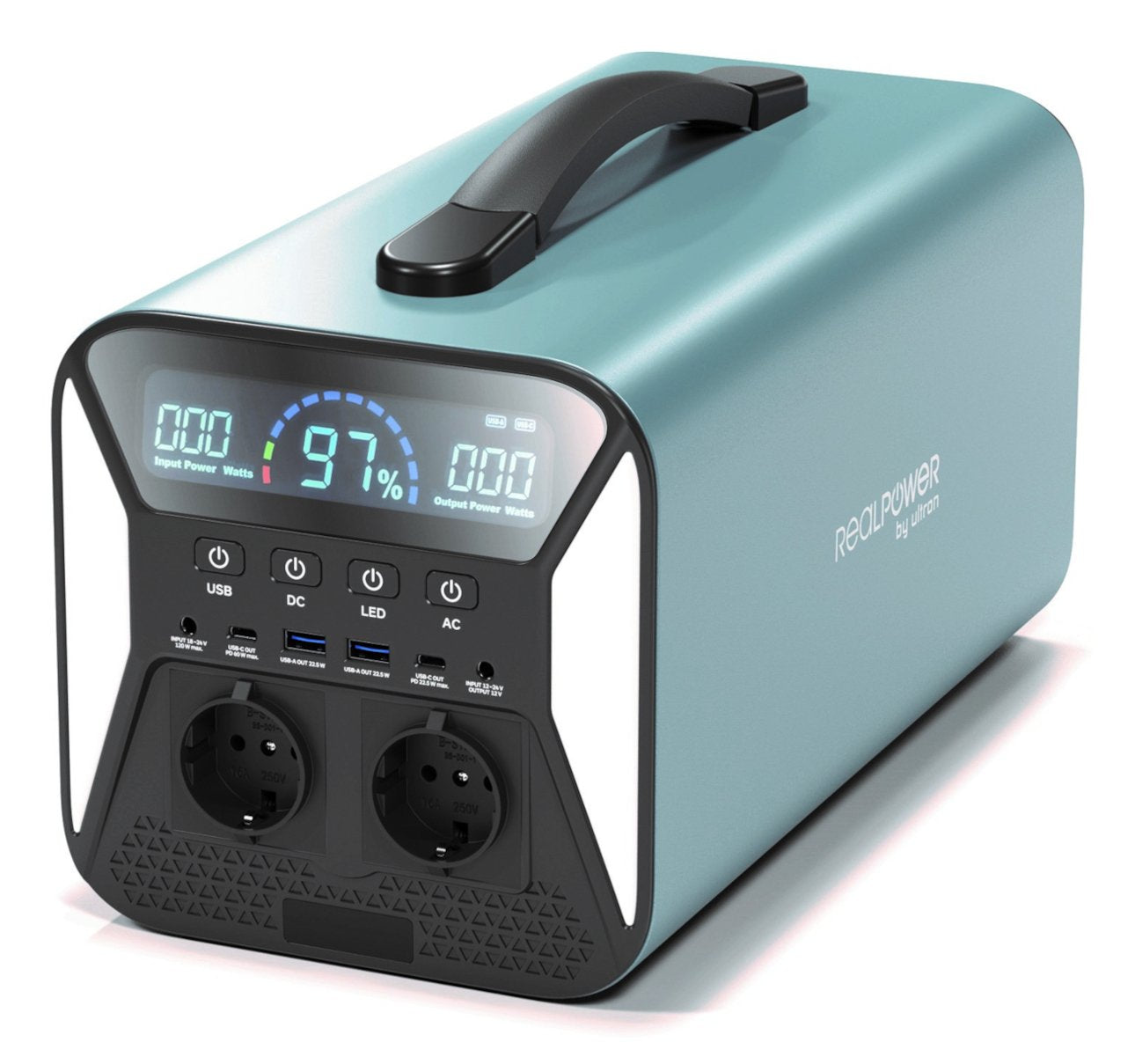 EAN 4040895011138 - RealPower PS-1000C estación de energía portátil Fosfato de hierro-litio (LiFePo4) 310000 mAh 1000 W 12,5 imagen 1
