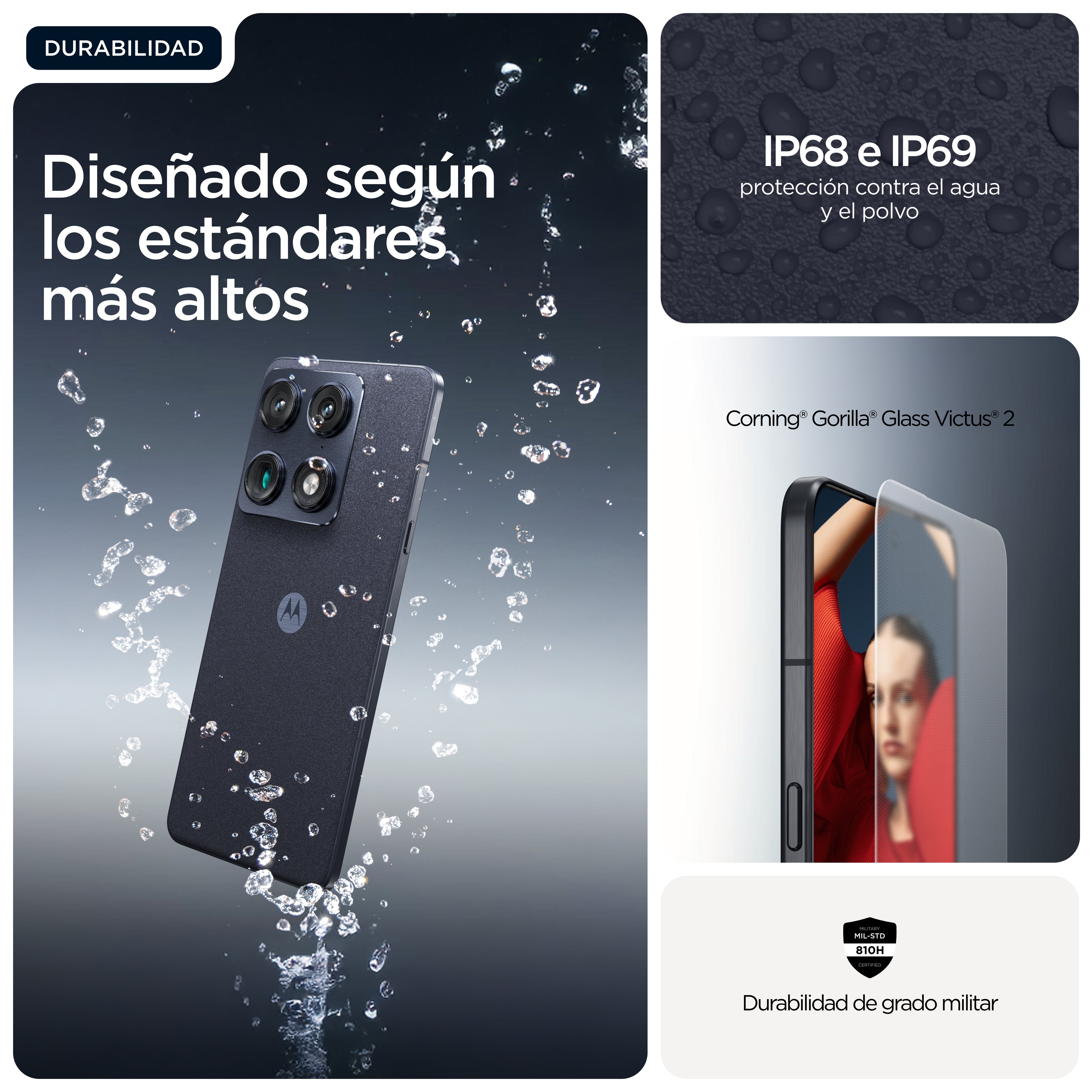 EAN 840493604886 - Motorola signature 17,2 cm (6.78") SIM doble Android 16.0 5G USB Tipo C 16 GB 512 GB 5200 mAh Azul oscuro imagen 10