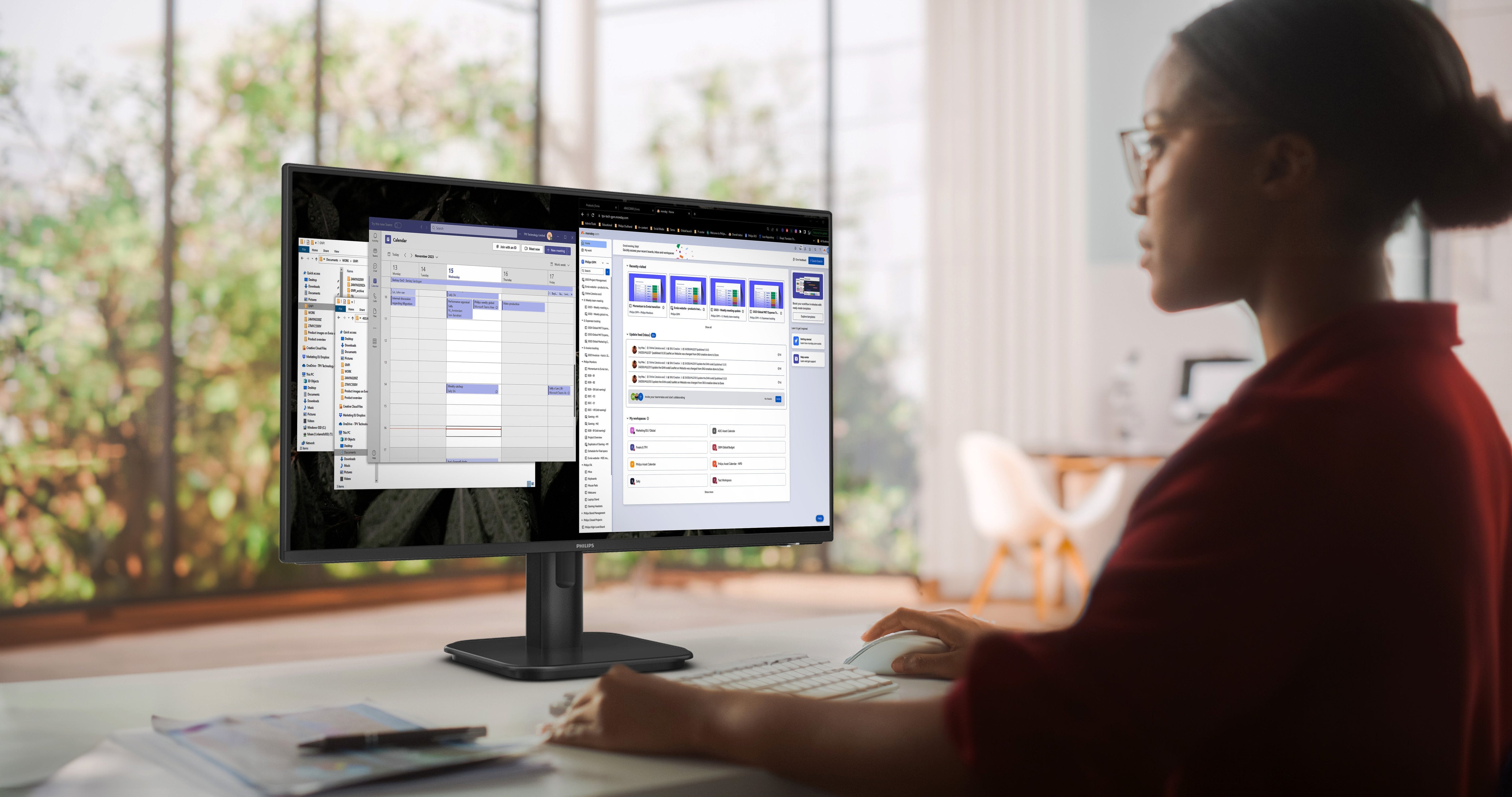 EAN 8721038000436 - Philips 1000 series 24E1N1200A/00 LED display 60,5 cm (23.8") 1920 x 1080 Pixeles Full HD LCD Negro imagen 12