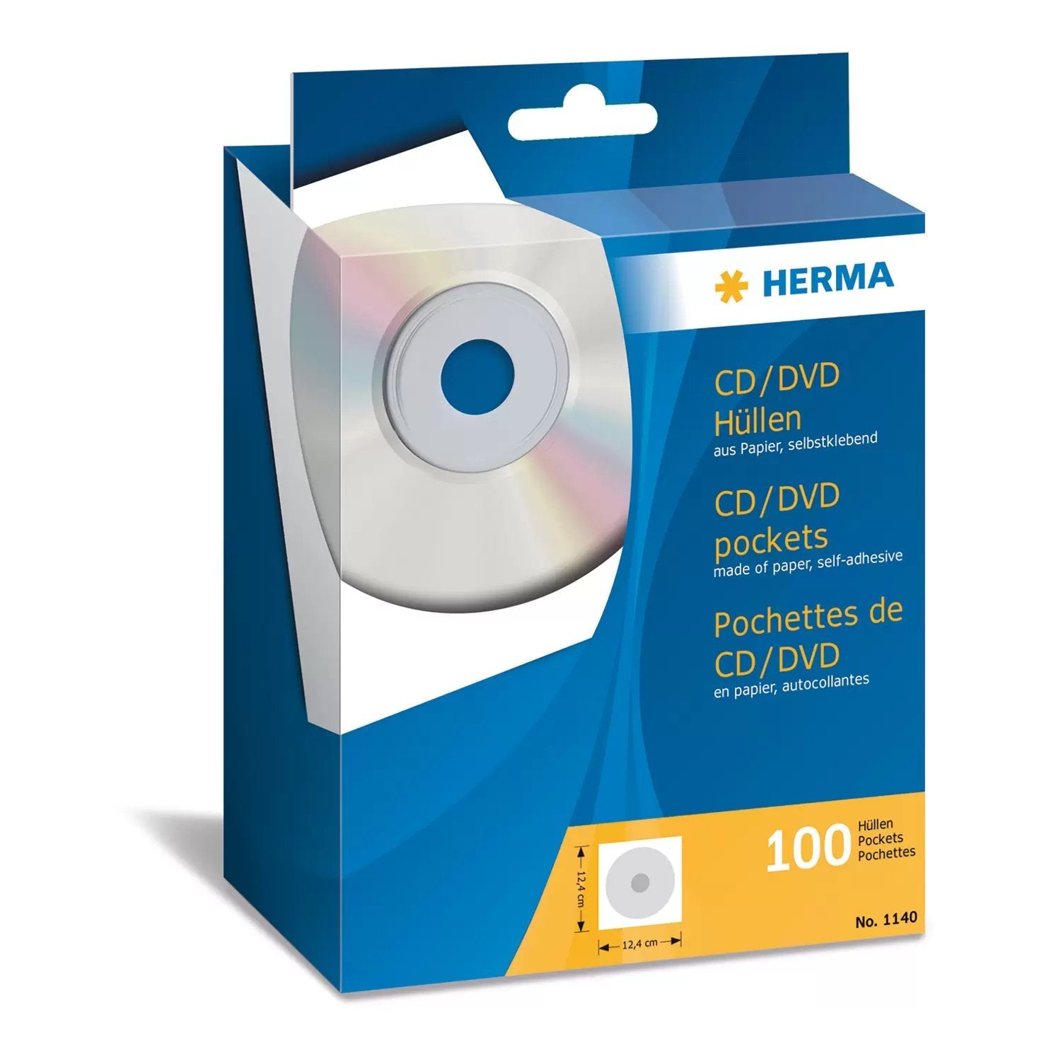 EAN 4008705011402 - HERMA 1140 funda para discos ópticos 1 discos imagen 1
