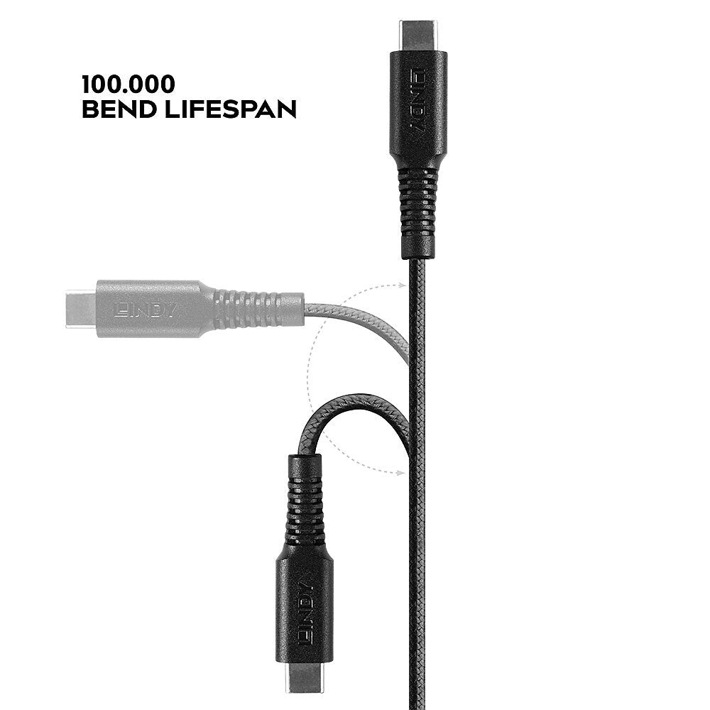 Cable De Carga Usb Tipo C A Lightning Reforzado Lindy De 2 M