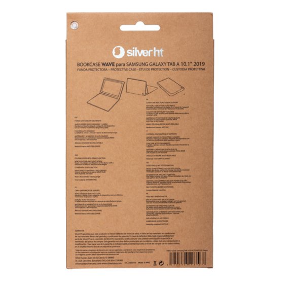 Funda Tablet Samsung Silverht Bookcase Wave Tab A 2019 (T510t515) Negra 44240