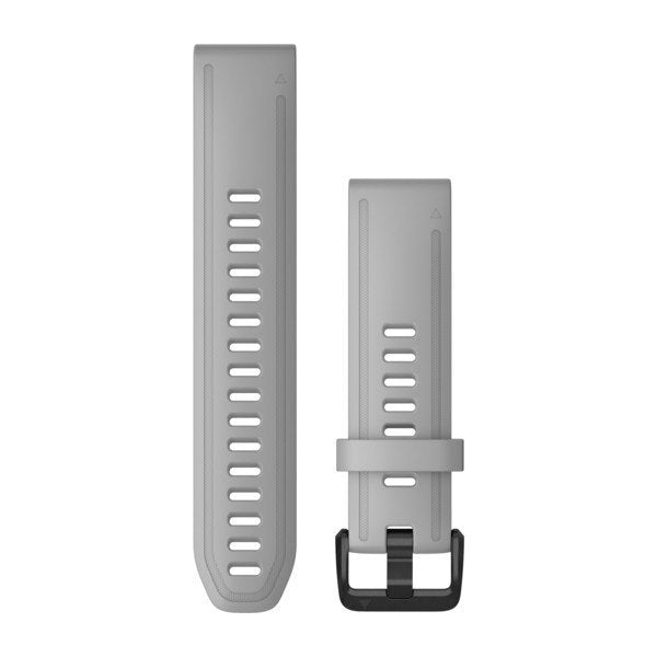 Garmin Ersatzarmband Quickfit 20mm Silikon Hell- Schiefergrau