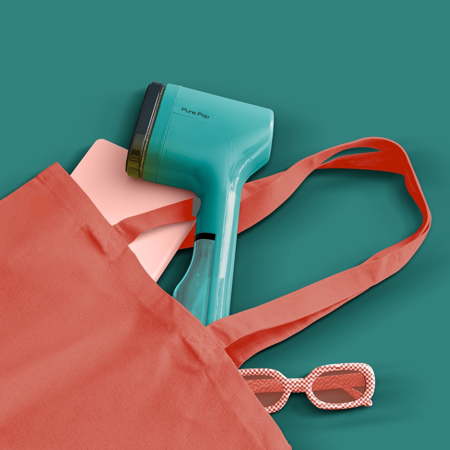 Vaporizador De Ropa Portátil Tefal Dt2026e1 Pure Pop, Potencia 1300 W, Depósito De Agua 0,07 L, Color Verde