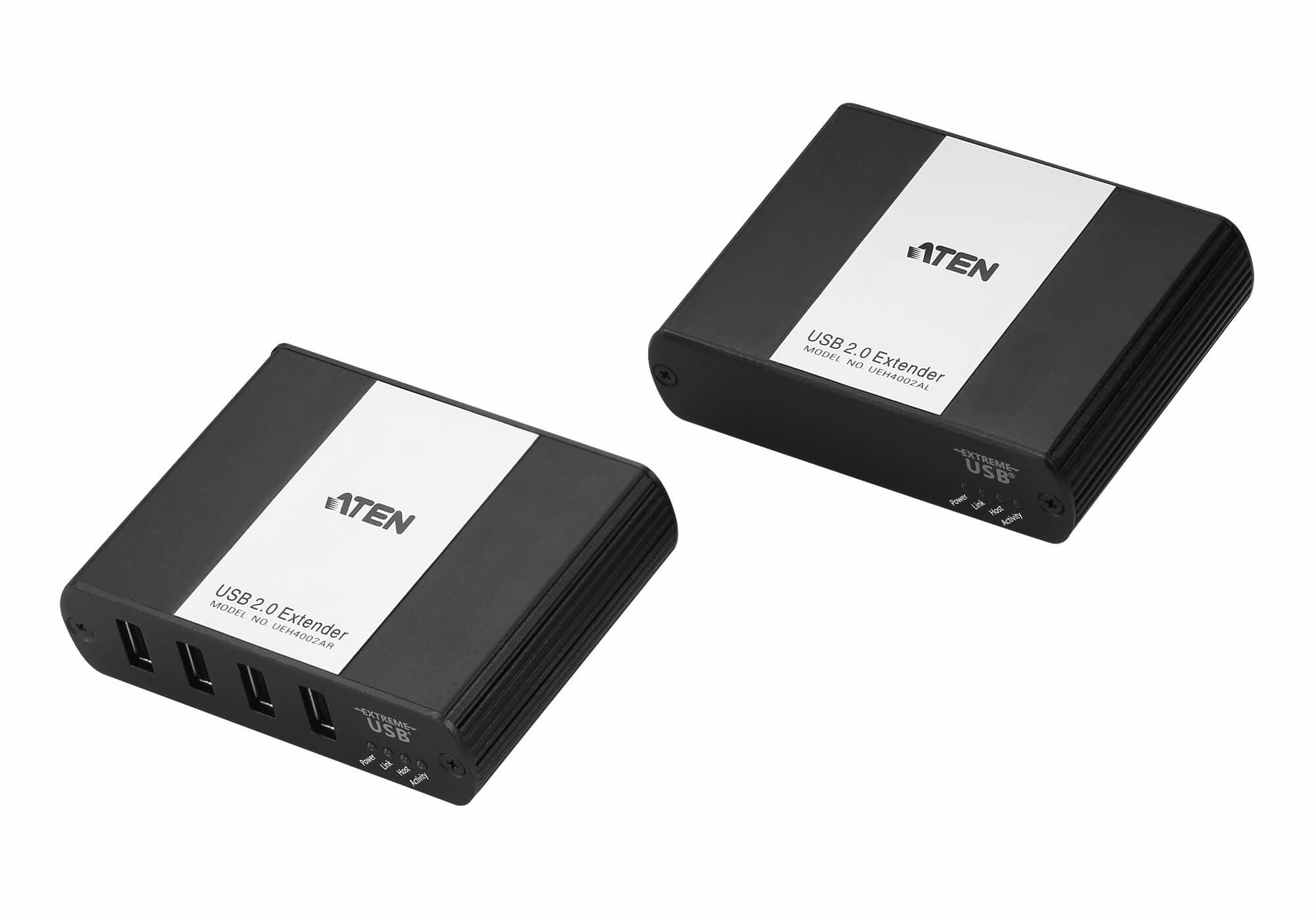 EAN 4719264645938 - ATEN UEH4002A-AT-G extensor audio/video Transmisor y receptor de señales AV Negro, Blanco imagen 1