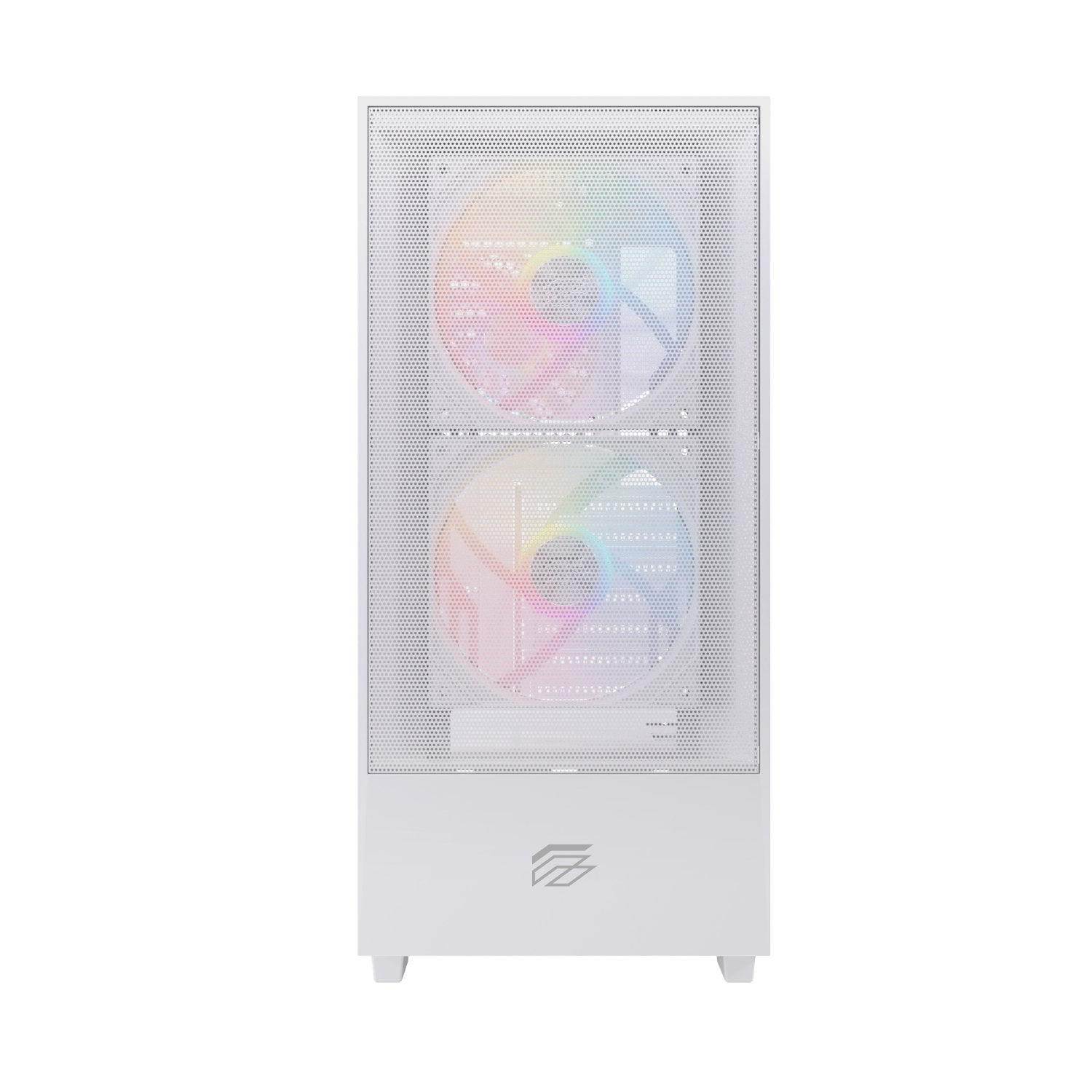 Caja Atx Semitorre Einarex P100 Rgb Blanca 3 Fans Excs-Pl-100r-W