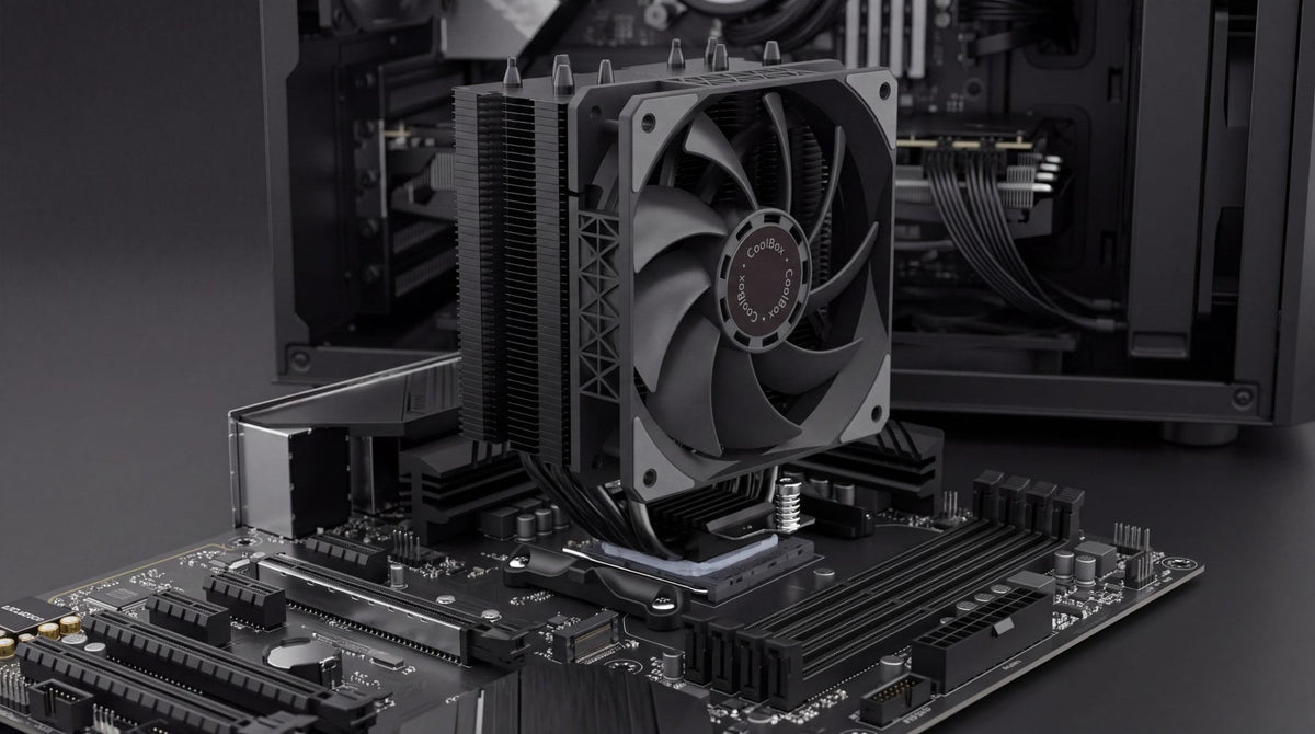 Coolbox Disipador Cpu Negro 6 Heatpipes 240w Tdp