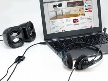 Cable Adaptador Usb-C A Audio Dac 2 Jack 3.5mm Hembra Para Auricular Y Microfono