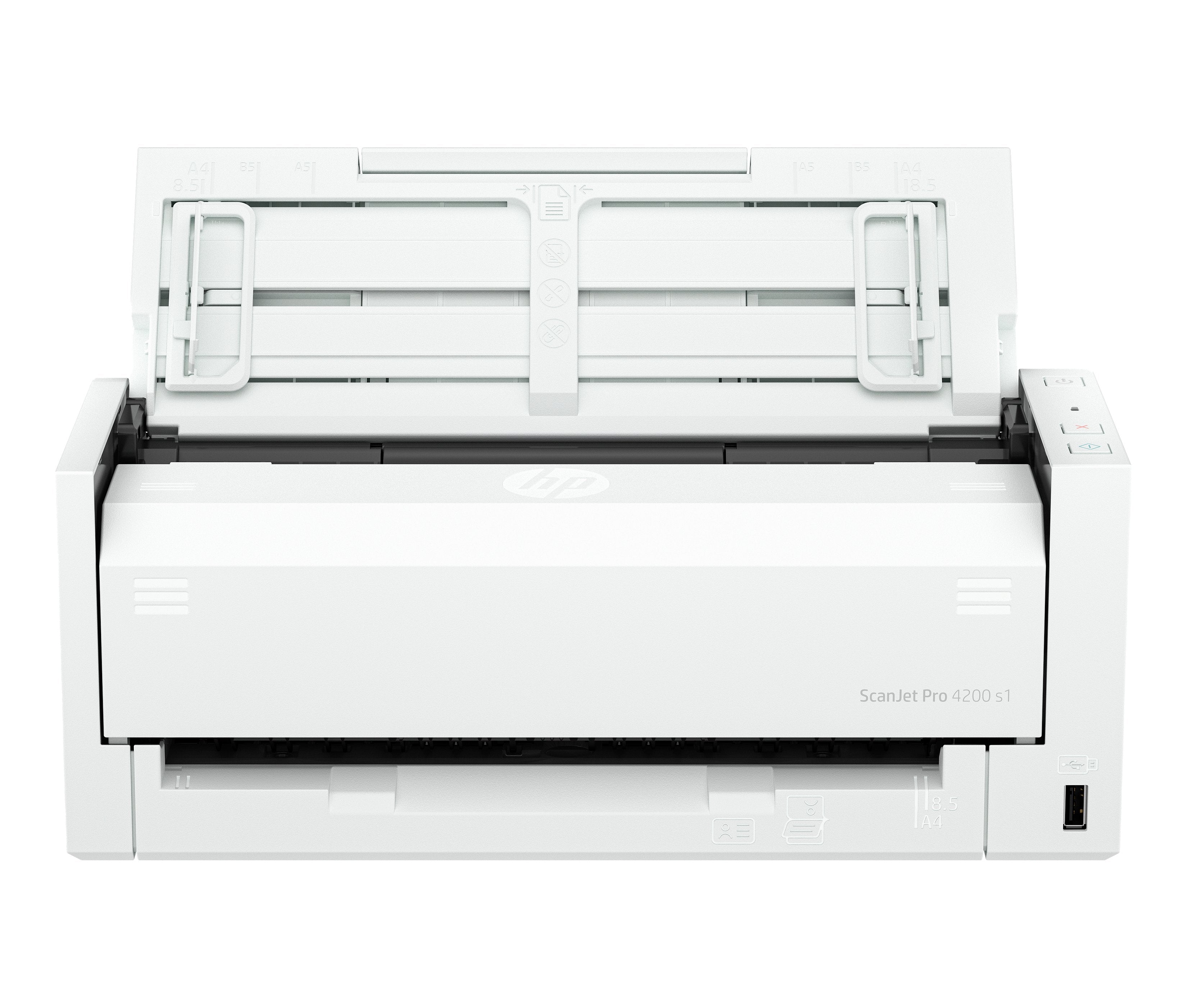 EAN 0198701401049 - HP ScanJet Pro 4200 s1 Escáner con alimentador automático de documentos (ADF) 600 x 600 DPI A4 Azul, Blan imagen 1