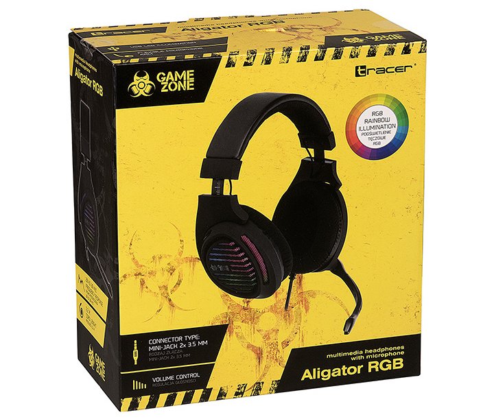 Tracer Traslu46466 Auriculares Tracer Gamezone Aligator Rgb Rainbow Led