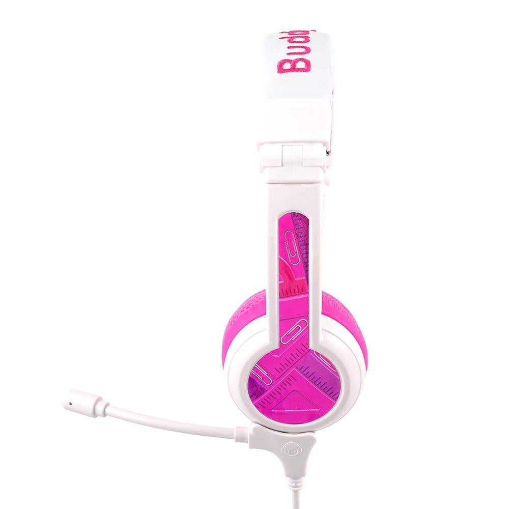 EAN 0630282193024 - BuddyPhones School+ Auriculares Alámbrico Diadema Llamadas/Música Rosa, Blanco imagen 3