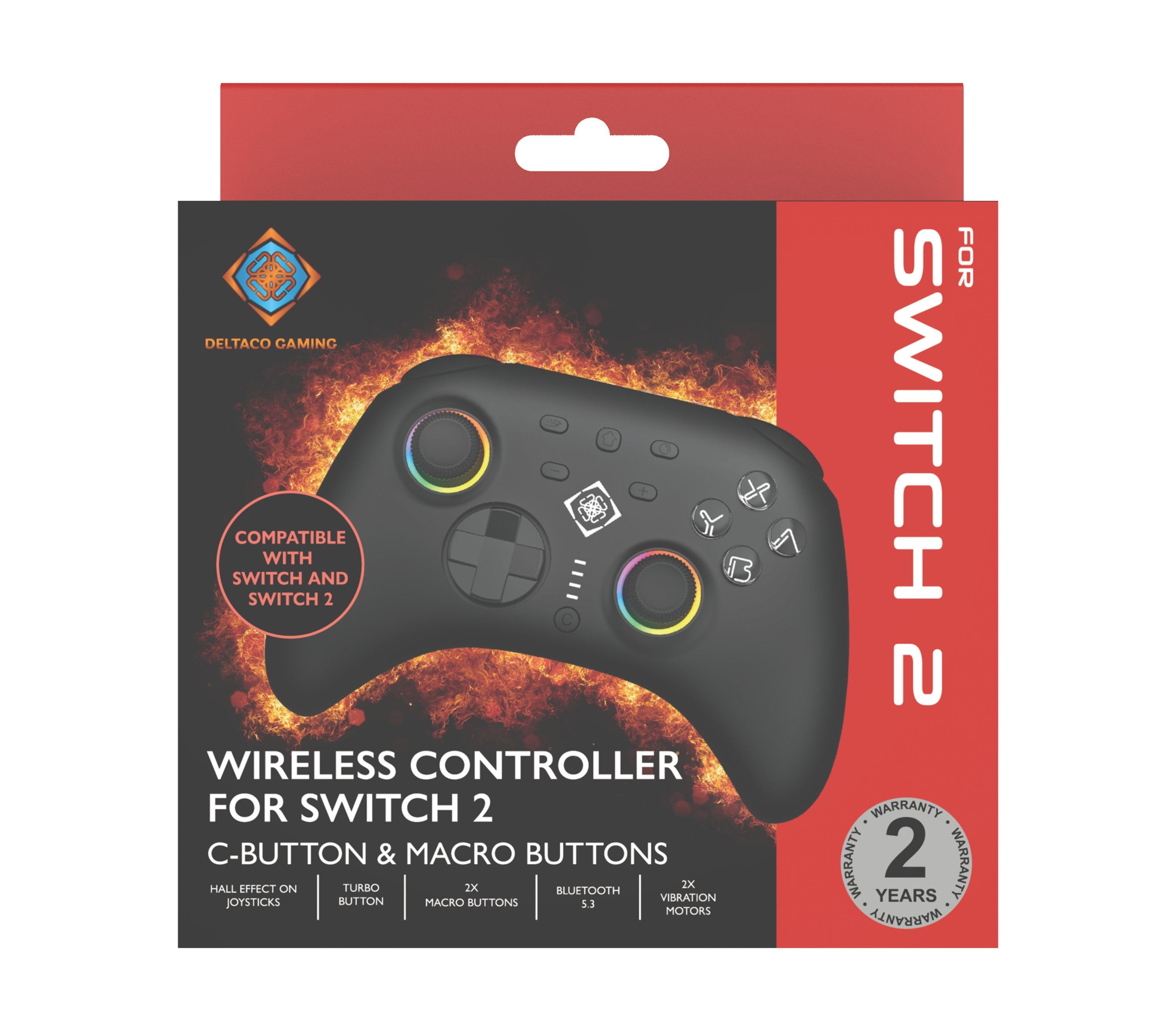 EAN 7333048072504 - Deltaco Gaming GAM-198 mando y volante Negro Bluetooth/USB Gamepad Nintendo Switch, Nintendo Switch 2, Ni imagen 5