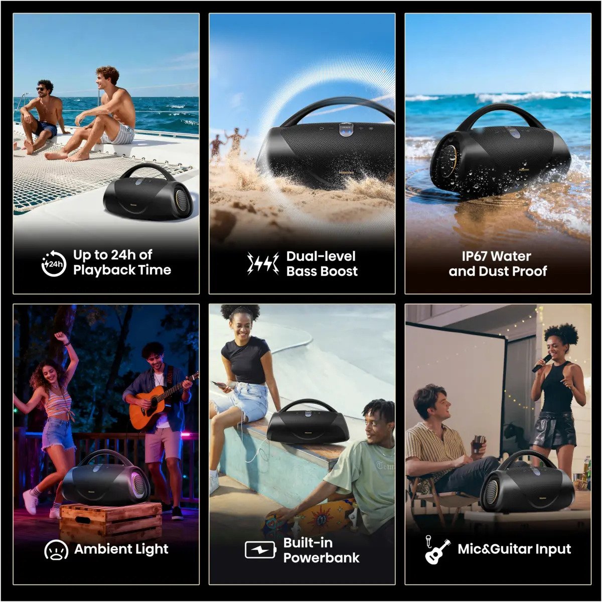 Altavoz Hisense Portátil Voyage Boom 360w 24h