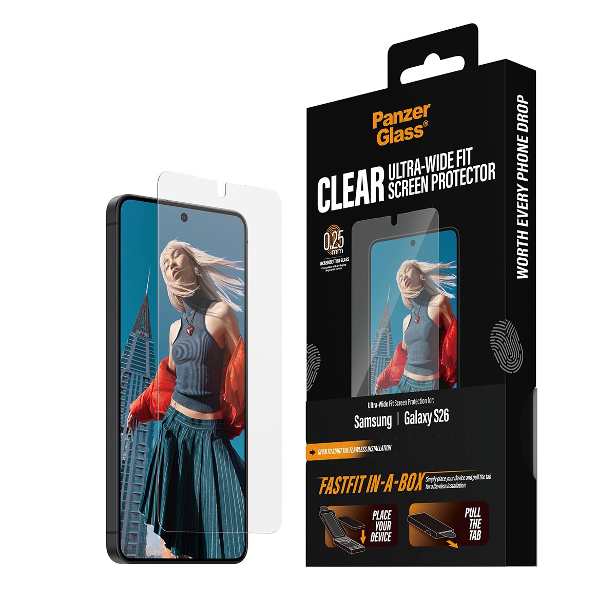 EAN 5715685033858 - PanzerGlass ® Screen Protector Samsung Galaxy S26 | Ultra-Wide Fit w. FASTFIT IN-A-BOX Protector de panta imagen 6