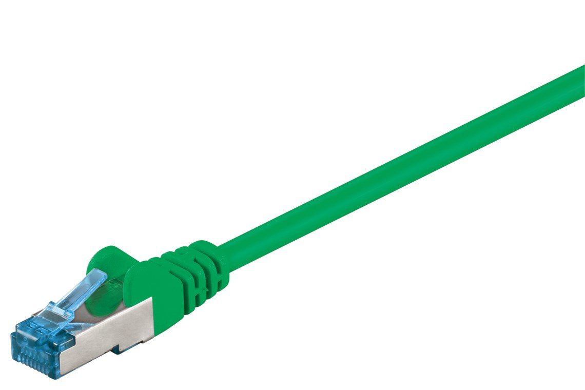 Latiguillo Cat 6a, S/Ftp, 2.00 M, Verde, Lszh Goobay