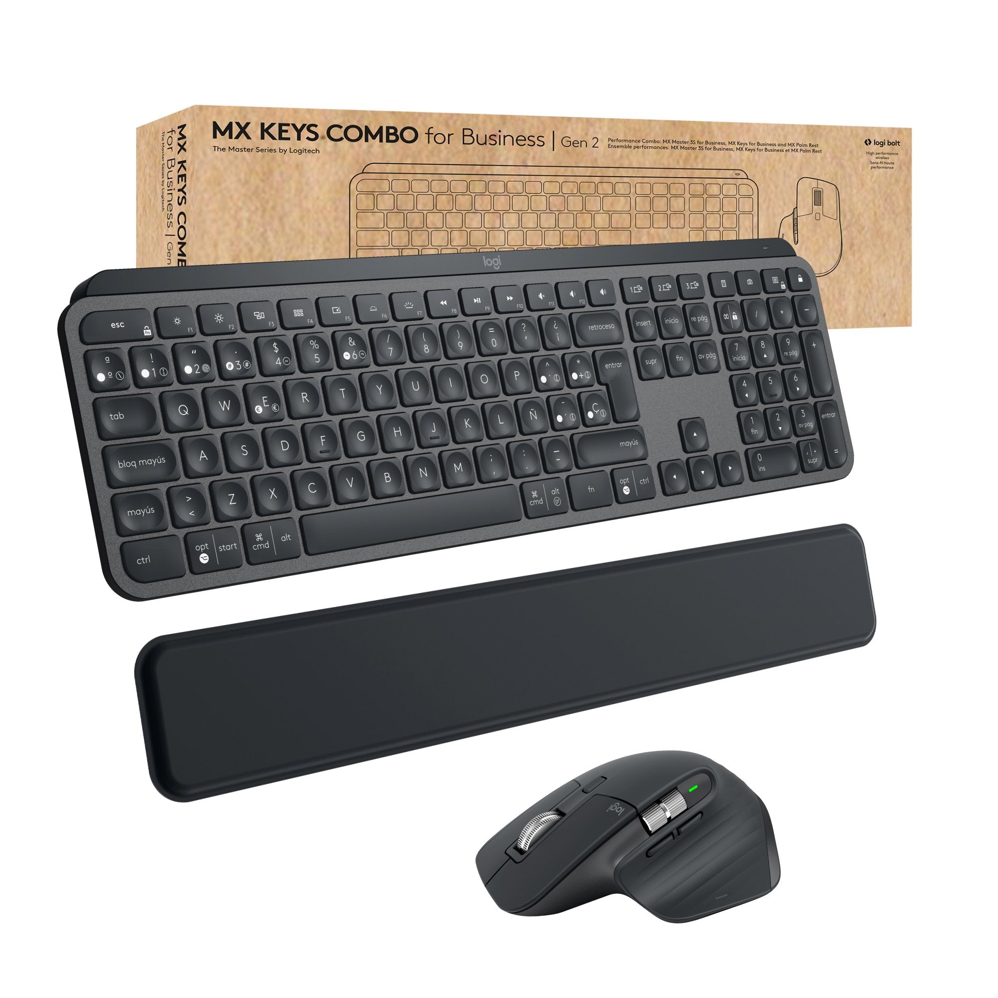 EAN 5099206104440 - Logitech MX Keys Combo for Business Gen 2 teclado Ratón incluido Oficina RF Wireless + Bluetooth QWERTY I imagen 7
