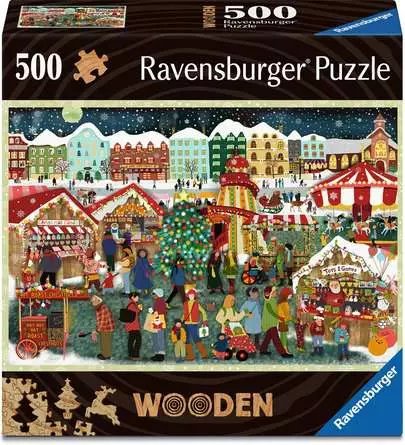 Rompecabezas De Madera De Ravensburger - Mercado Navideño 500 Piezas 12001539