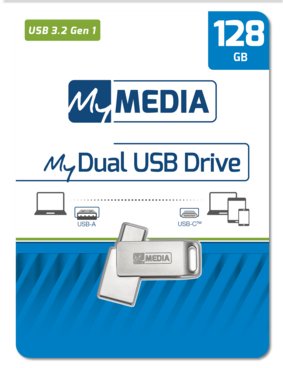 My Media Pendrive 128gb High Speed Dual Usb-C/Usb-A 3.2