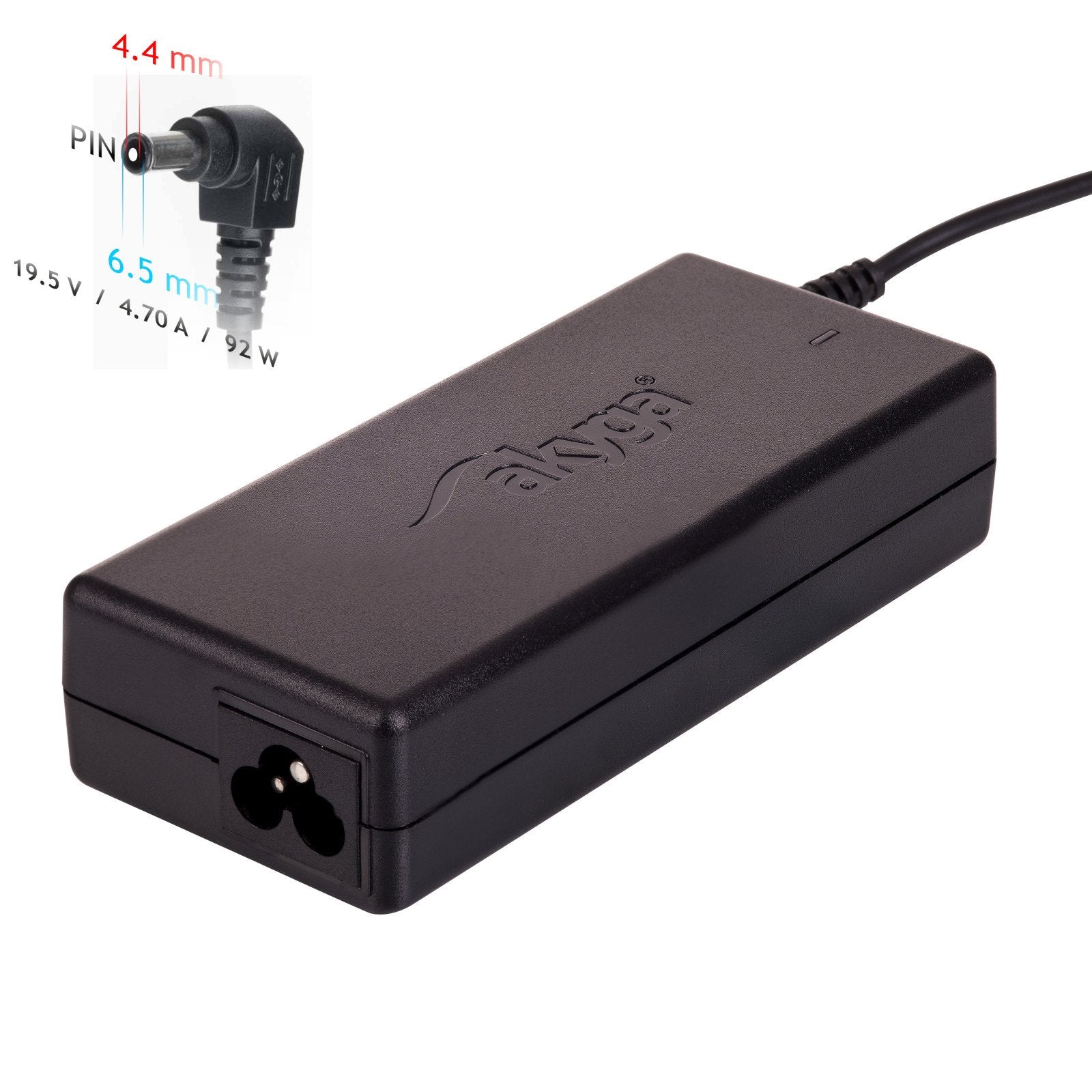 EAN 5901720131102 - Akyga AK-ND-20 adaptador e inversor de corriente Interior 92 W Negro imagen 1