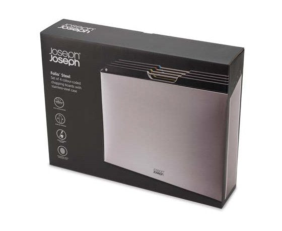 EAN 5028420001198 - Joseph Joseph Folio Steel tabla de cocina para cortar Rectangular Acero inoxidable imagen 2