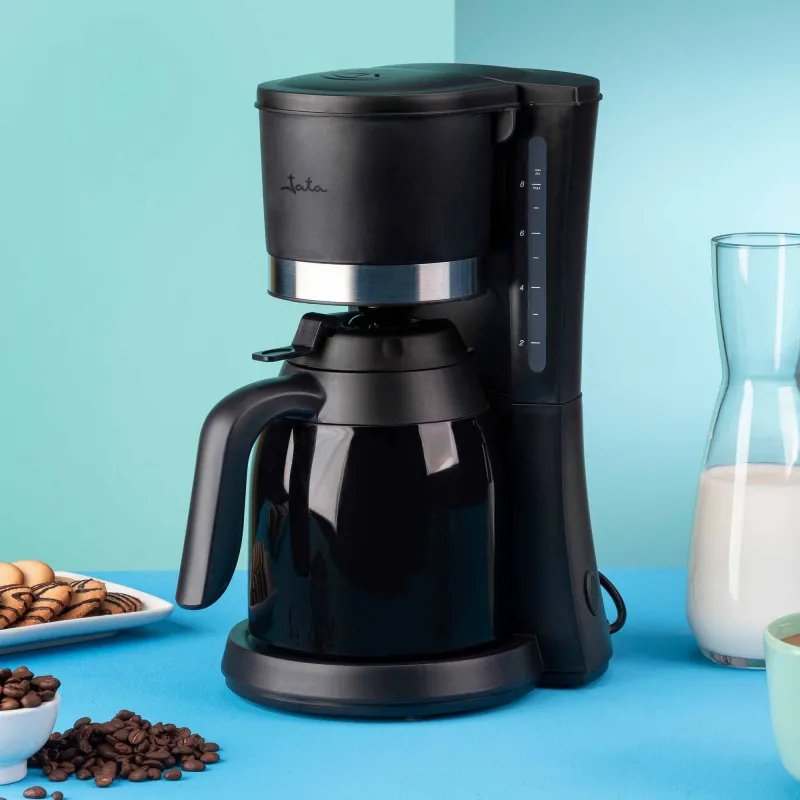 Jata Drip Coffee Maker 2-12 Cups 1l Thermal Jar 800w Black Jeca1800