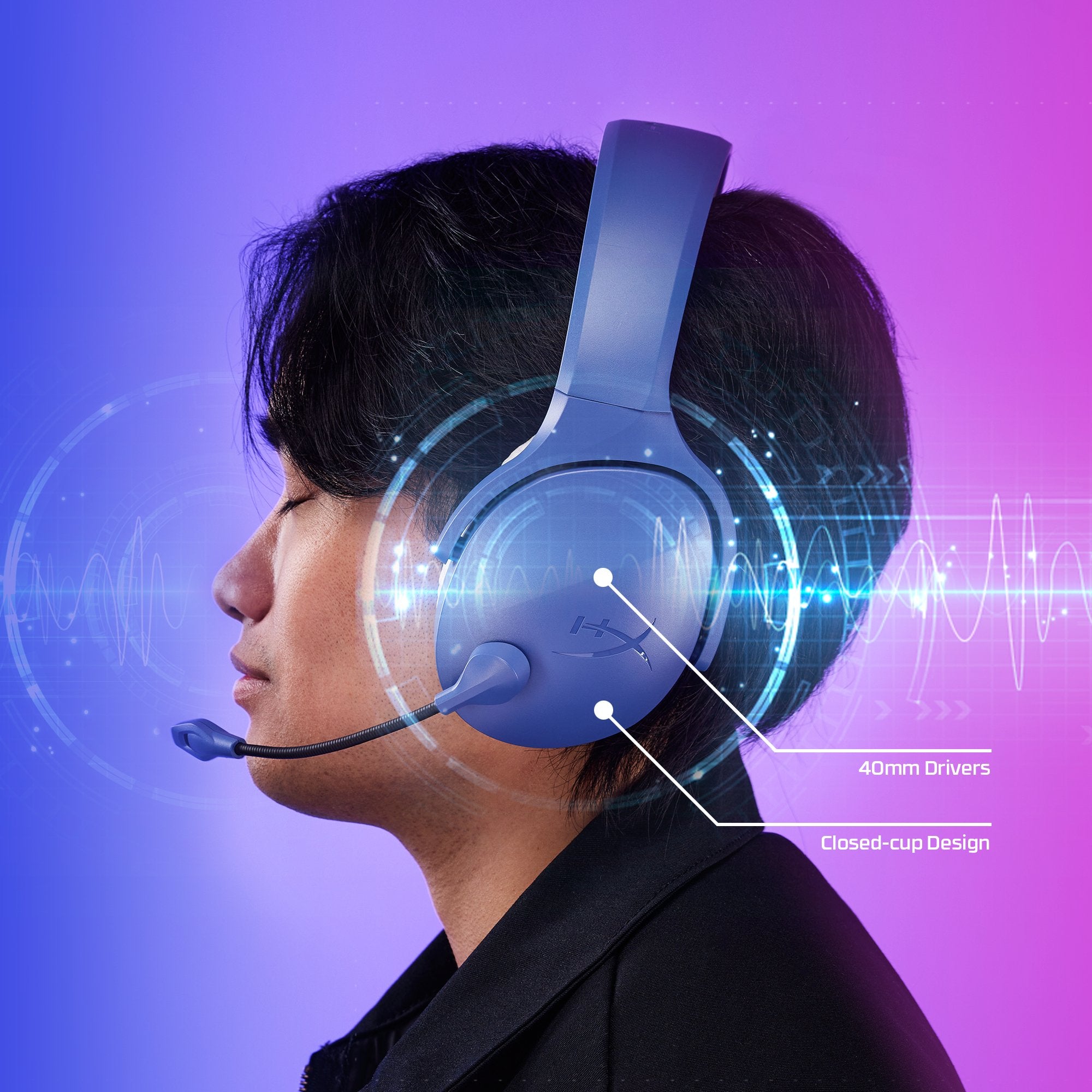 EAN 0198701343424 - HyperX Cloud Jet Wireless Light Blue Gaming Headset Inalámbrico Diadema Juego USB tipo A Bluetooth imagen 3