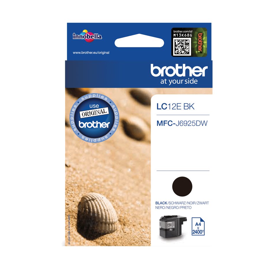 EAN 4977766748469 - Brother LC12EBK cartucho de tinta 1 pieza(s) Original Negro imagen 1