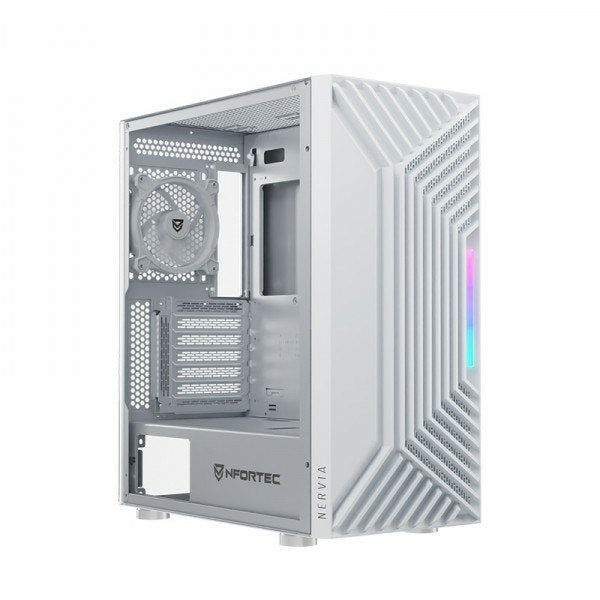 EAN 8435443722066 - Nfortec NF-CS-NERVIA-W carcasa de ordenador Torre Blanco imagen 2
