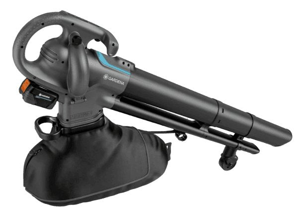 Vacuación Inalámbrica De Gardena/Sopladora De Hojas Powerjet Recolecta P4a De 18 V, Set De Fúfo Grau/Negro, Cordón De Iones De Litio 14895-20